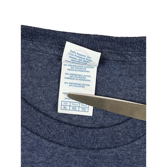 Blessed Girl Long Sleeve Galatians 5:22 Blue T-Shirt Sz‎ XL Delta Pro Weight - Picture 6 of 7